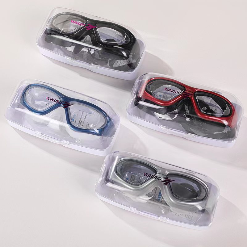 Picture of Manufacturer Supplies High-Definition Swimming Goggles for Adults, Men and Women, Waterproof and Anti-Fog, Large-Frame Swimming Goggles, Super Anti-Fog Upgrade