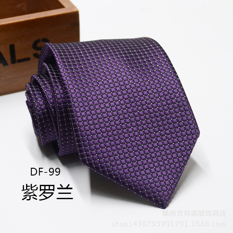 Picture of Tie business formal men's tie polyester yarn Arrow 8cm business tie