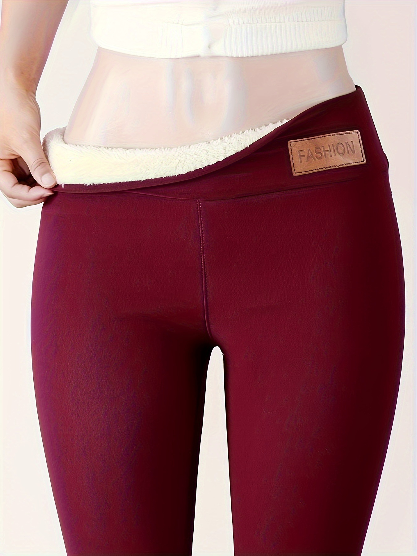 Picture of Cross-Border Popular Temu Aliexpress Cashmere Fleece-Lined Thickeneded Autumn and Winter Leggings for Women 2025 Warm Pants