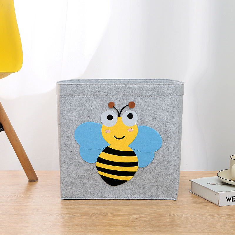 Picture of Felt Bag Cartoon Storage Basket Kidsren's Toy Dirty Clothes Storage Box Handbag Large Capacity Dirty Clothes Storage Essential