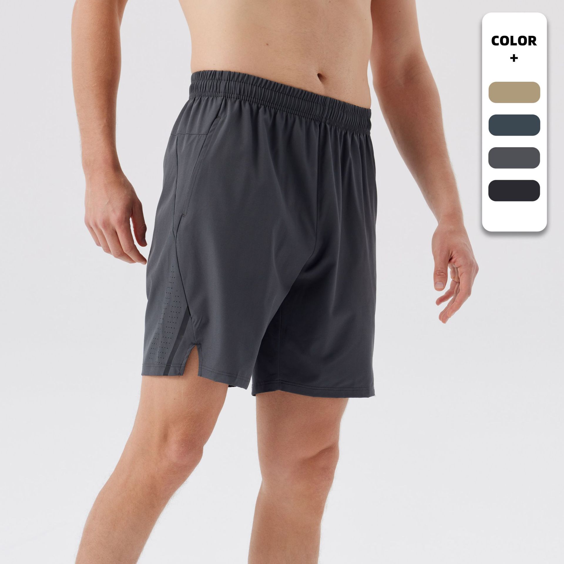 Outdoor Sports Shorts Men's Summer Ice-feeling Running Pants Breathable Quick-drying Pants Fitness Basketball Training Short Pants