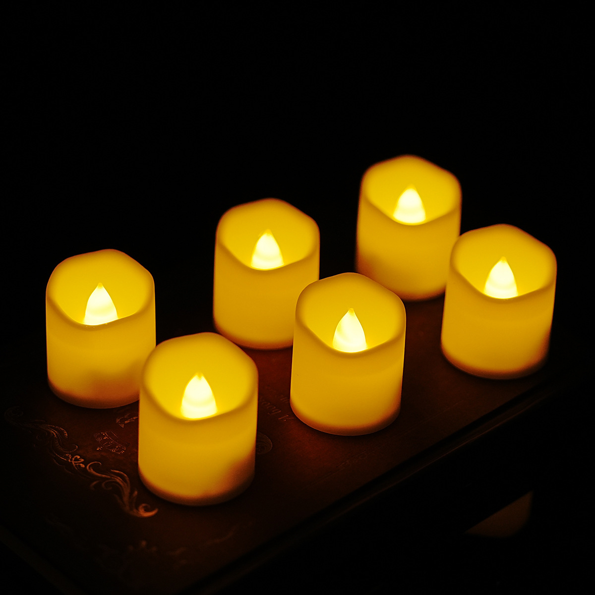 Picture of Cross-border electronic candle light Christmas small candle mini LED simulation tea wax party proposal atmosphere light birthday wax