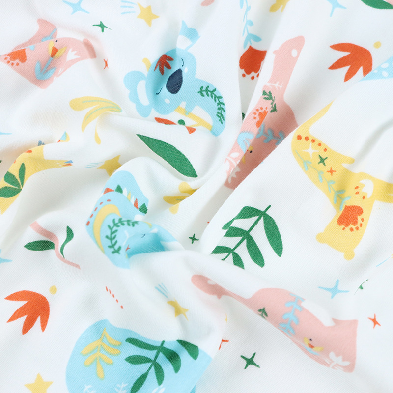 Picture of category a cotton cotton wool cloth cartoon printing new flower baby t-shirt underwear home clothing fabric in stock
