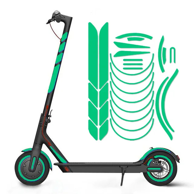 Picture of Suitable for millet M365/1S/Pro electric scooter reflective stickers night warning stickers waterproof stickers personality stickers