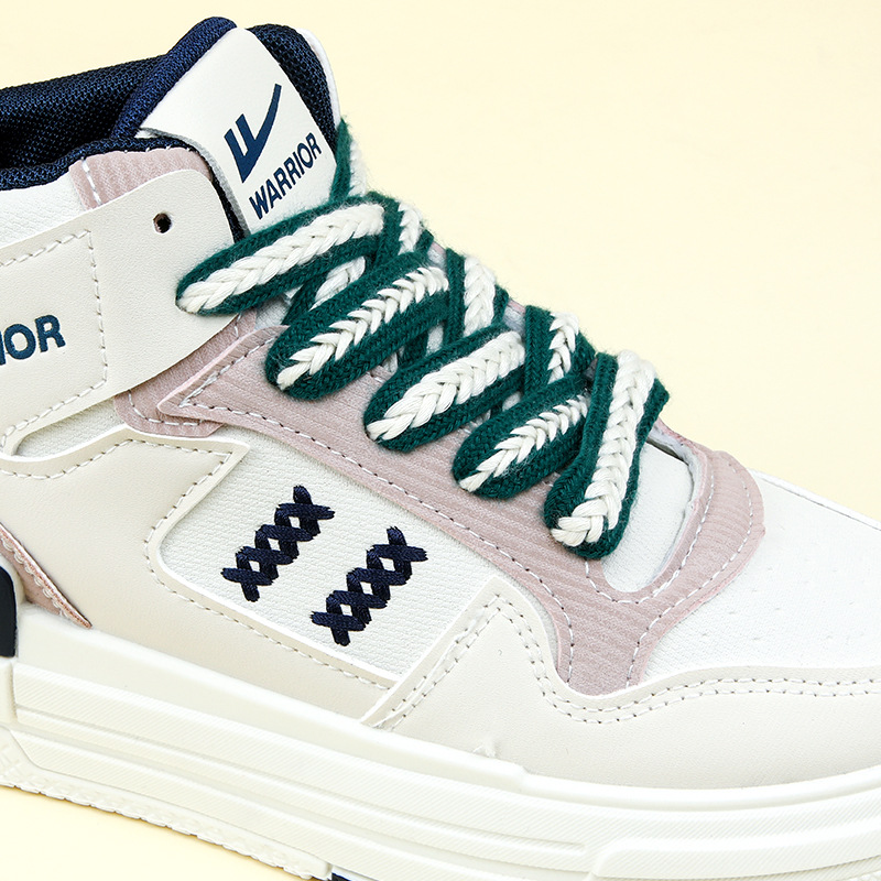 Picture of Marshmallow Two-Color Wheat Ear Shoelaces 1.5cm Casual Shoes Sneakers Twist Woven Cotton Shoelaces Ready for Cross-Border Wholesale