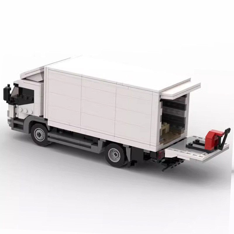 Picture of MOC-134268 Compatible Lego Mercedes Benz White Truck Puzzle Assembled Blocks Van Set