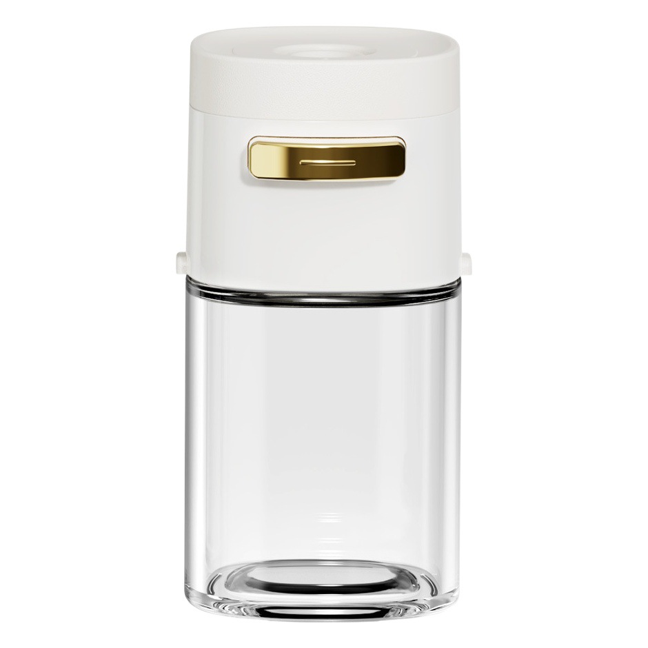 Light flavor quantitative seasoning jar press type quantitative salt Jar Kitchen moisture-proof salt jar salt control metering seasoning jar
