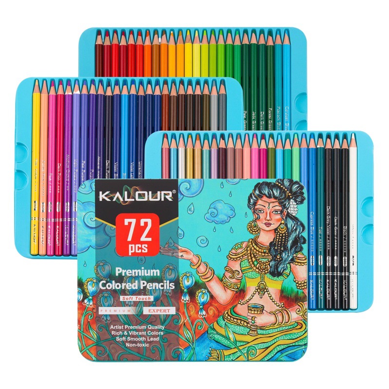 new product 72 color color pencil professional art painting pencil graffiti color filling oily color lead set