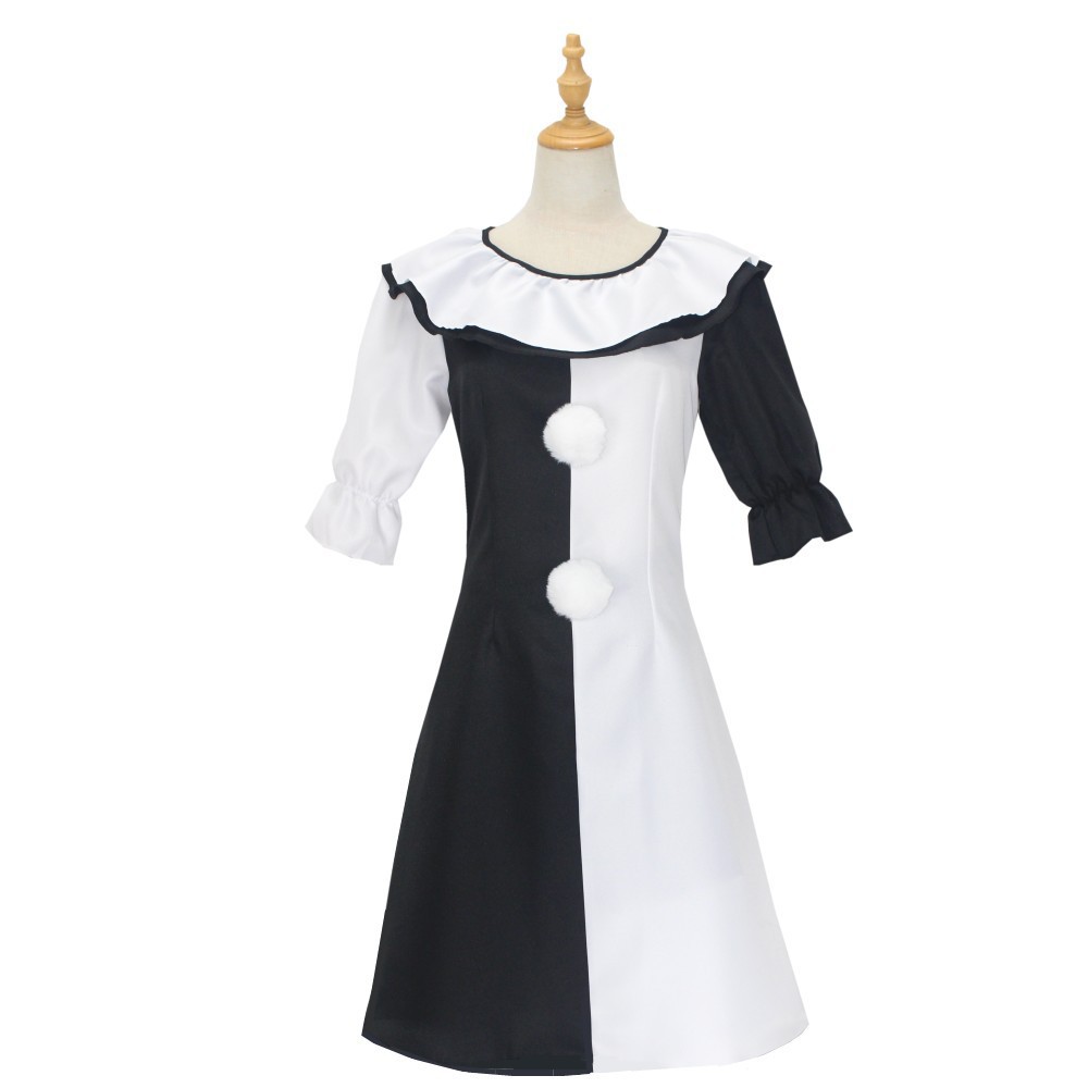 Picture of in stock Horror Movie Broken Soul Clown cosplay Costume Stage Performance Clothes