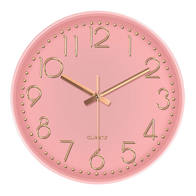 Picture of [14 inch 35cm] fashion mute wall clock creative three-dimensional digital scale wall clock clock non-punch clock