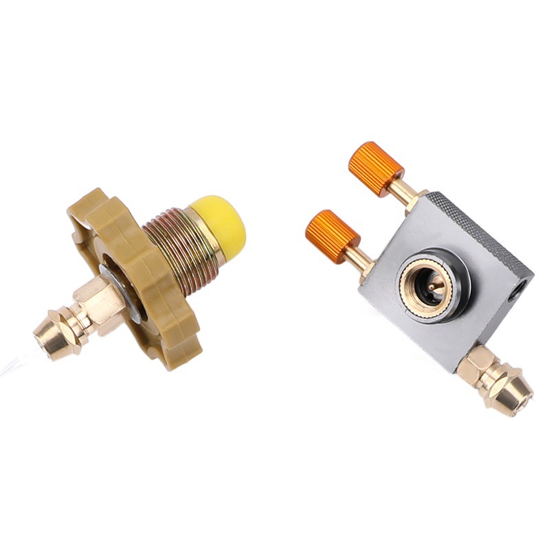 Copper Hand wheel with pressure relief tank inflatable valve outdoor stove flat tank inflatable valve conversion connector camping
