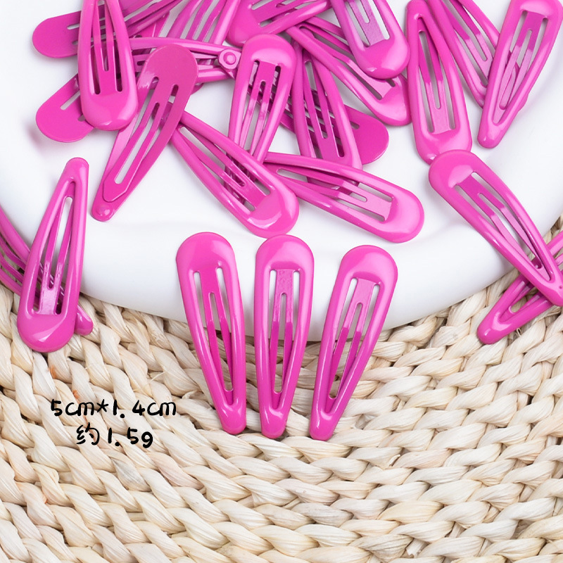 Picture of Candy Colorful Hairpin Hyuna Style Colorfulful Water Drop Clip Glue Bb Clip Hairpin Duckbill Clip Korean DIY Headwear Wholesale