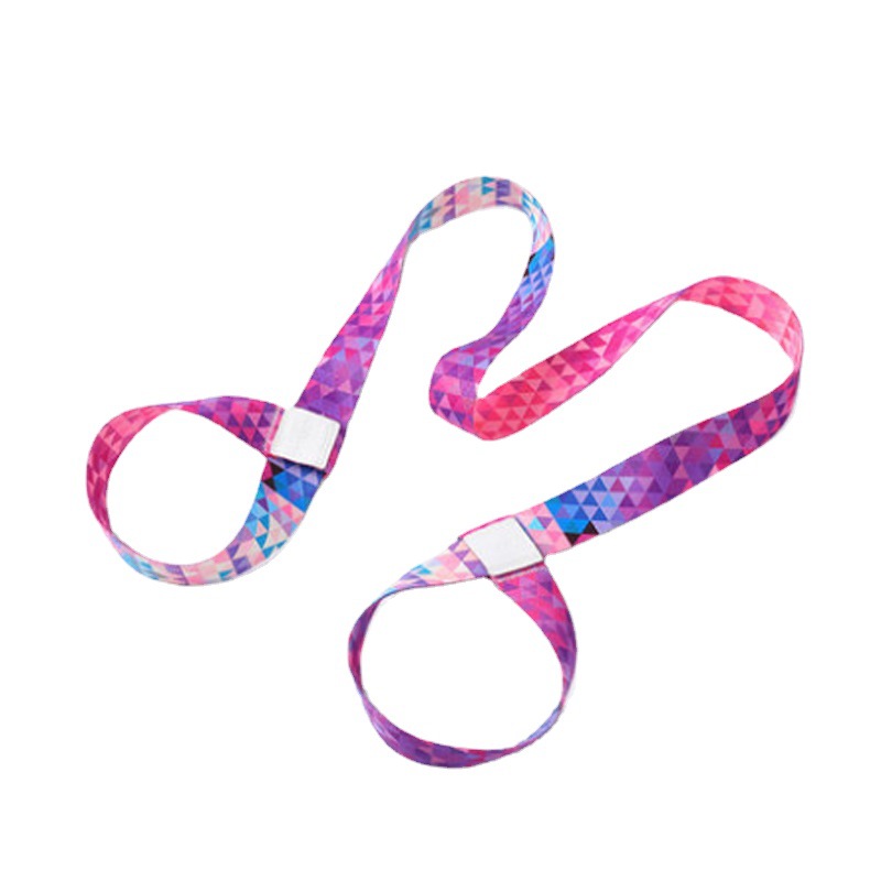 Picture of Factory Wholesale Digital Printing Yoga Mat Straps Nylon Colorful Binding Straps Storage Straps Binding Rope Yoga Stretch Straps