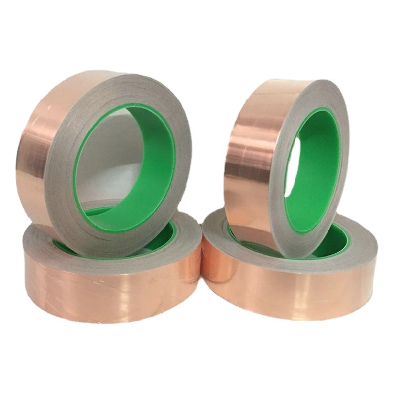Wholesale Double-Sided Conductive Copper Foil Tape High Viscosity High Temperature Resistant Aluminum Foil Tape Anti-Interference Anti-Static Copper Foil Tape