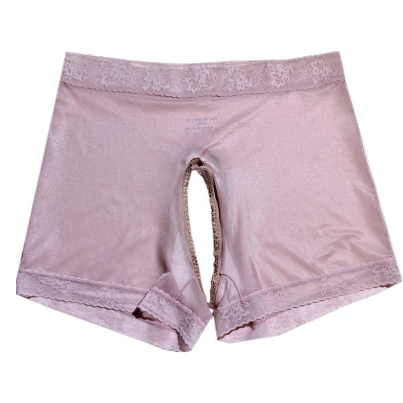 Little Matchmaker Piaofei Boxer Underwear Ultra-thin Silky Naked Ice Silk plus size Sexy Gap Waterlight Underwear Women