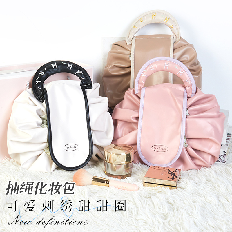 High-end Cosmetic Bag Washbag Large Capacity Waterproof Portable Storage Bag Lazy High-end Light Luxury Niche Travel Bag