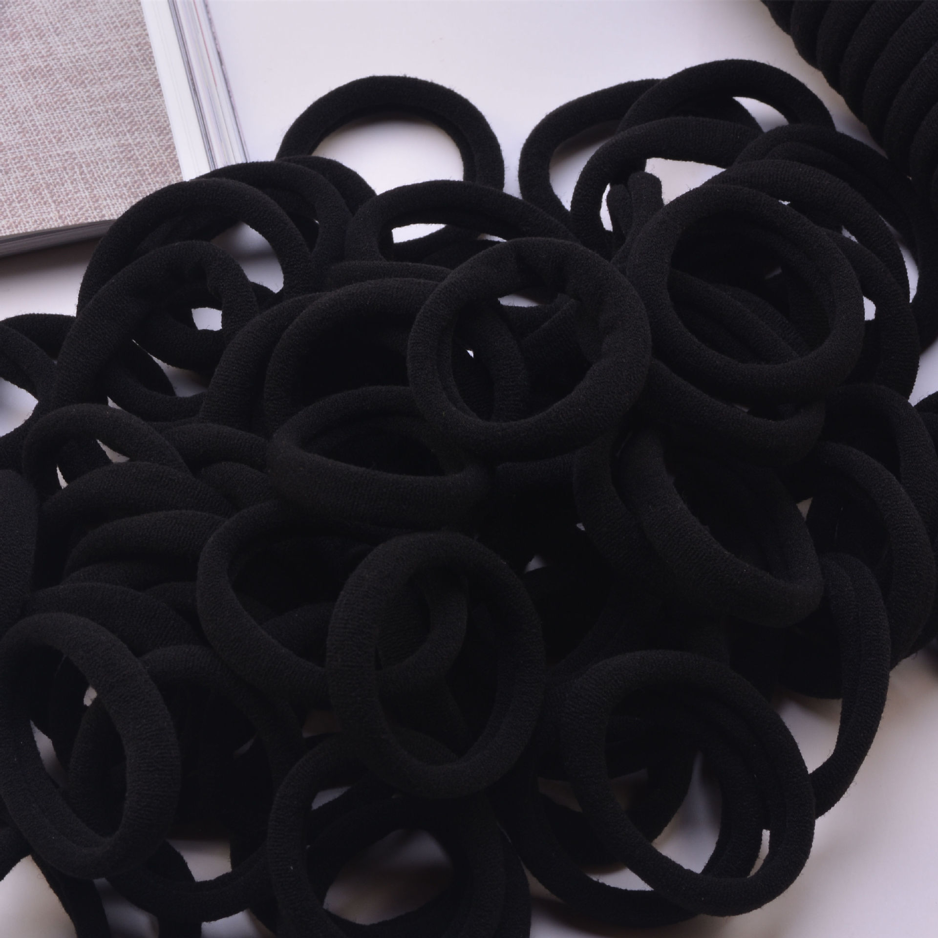 Picture of Single Wholesale Black Headband Hair Tie for Women Korean Style High Elasticity Does Not Hurt Hair Rubber Band High Ponytail Baby Hair Accessories