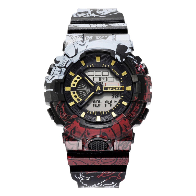 Factory wholesale one piece electronic watches for men and women students fashion luminous alarm Sports children's electronic watch foreign trade