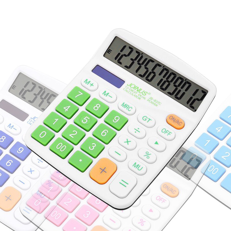 Wholesale Calculator Desktop Financial Office Multifunctional Computer Color Zhongcheng Js837C Voice Business Gift