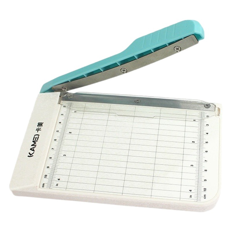 Kamei Genuine 6inch Paper Cutter Plastic Scaled Paper Cutter Office Home Paper Cutter Convenient Photo Cutting