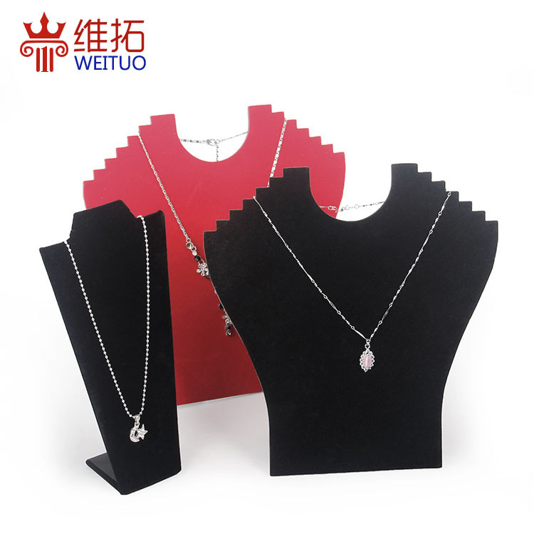 Necklace Display Shelf Jewelry Live Flannel Desktop Pendant Jewelry Display Storage Props Creative Jewelry Rack