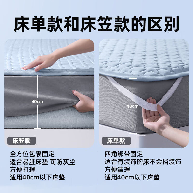 Picture of Thickened 12mm Natural Latex Mat Three-Piece Set Class a Air-Conditioned Mat Summer Machine Washable Ice Silk Soft Mat Bed Sheet 3