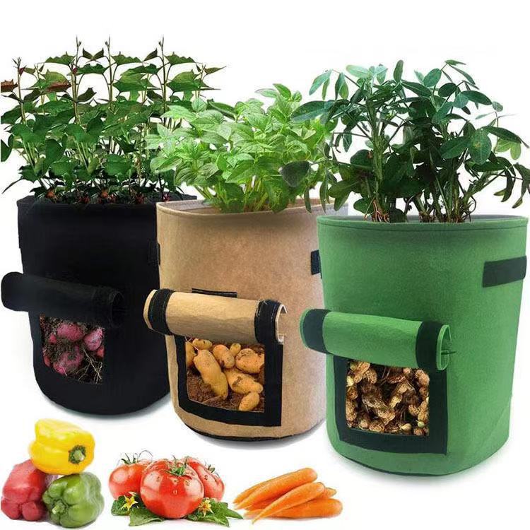 Felt Plant Grow Bags Potato Vegetable Cultivation Planting Bucket Non-Woven Planting Bag Wholesale Creative Planting Bag