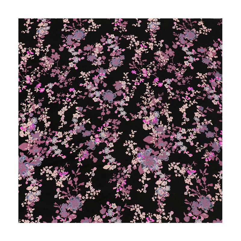 Picture of Factory Wholesale Woven Velvet Brocade Viscose Printed Burnt Flower Velvet Fabric Nightgown Dress Cheongsam