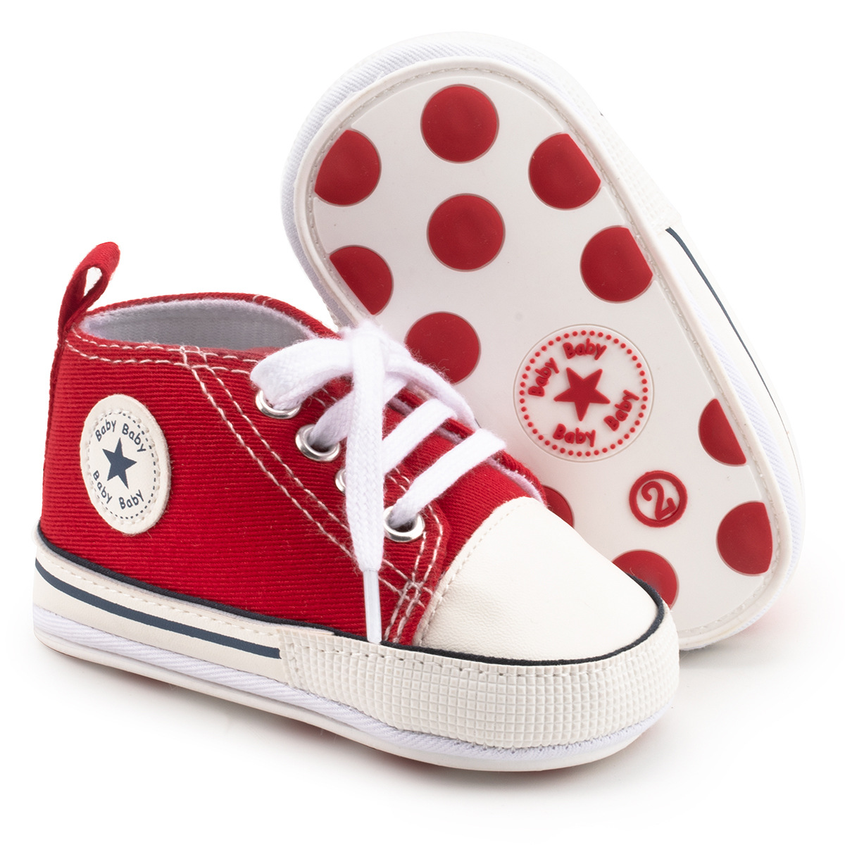 Picture of 2020 autumn and winter New baby canvas shoes classic canvas shoes non-slip rubber soles toddler shoes baby shoes