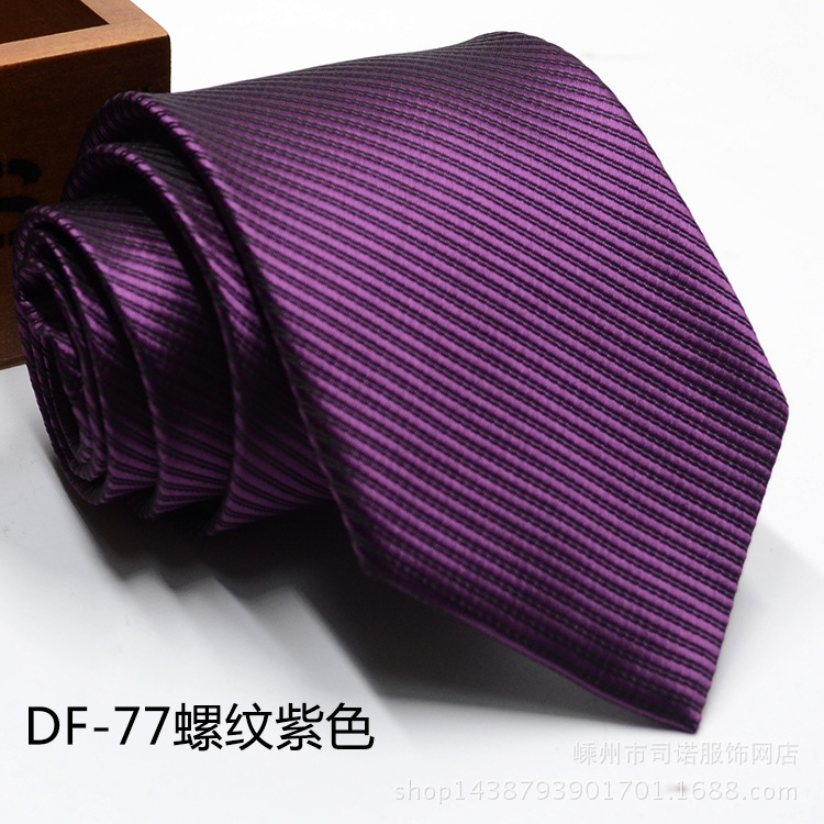 Picture of Tie business formal men's tie polyester yarn Arrow 8cm business tie