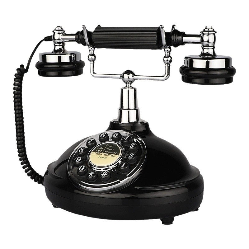 Picture of European-style retro telephone landline home office fixed telephone American antique creative fashion telephone