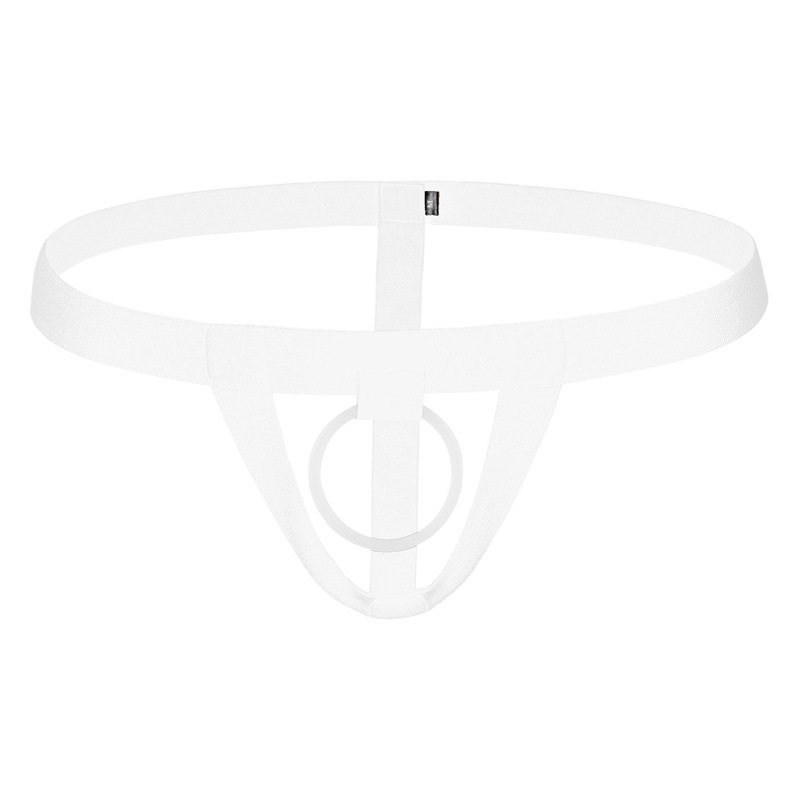 Men's Sexy Soft High-Elastic Silicone Ring Low-Waist Lifting Underwear Temptation Sexy Ring Single Thong Cross-Border Supply