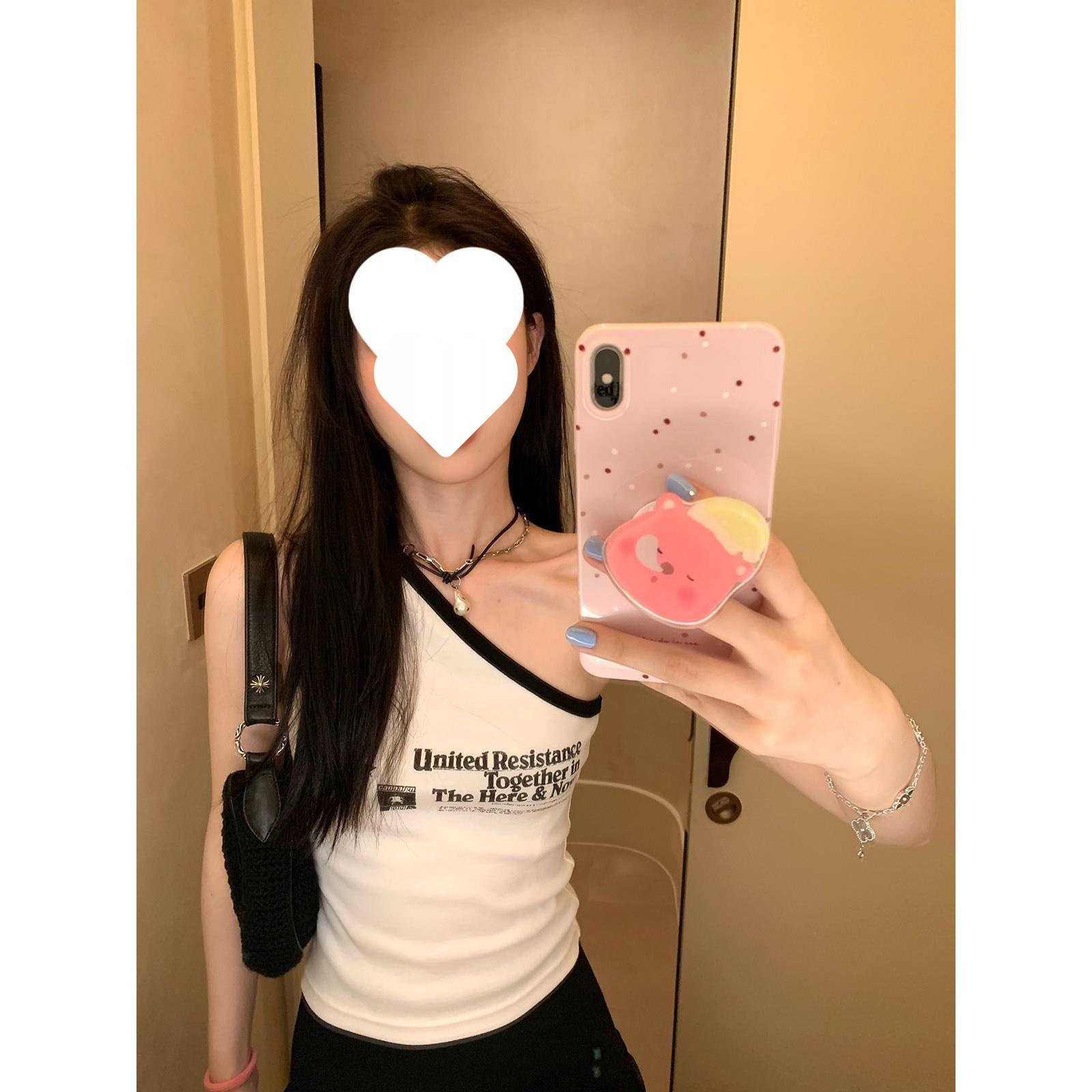 Picture of [in stock] VC and Da Wang bump shirt birthday diagonal shoulder vest Joker Korean casual 2024 spring new