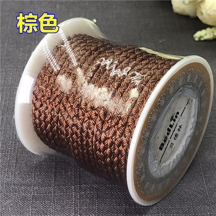 Picture of Taiwan line 3mm wear-resistant twist dragon pattern rope hand woven diy jade beeswax necklace rope hand rope wire