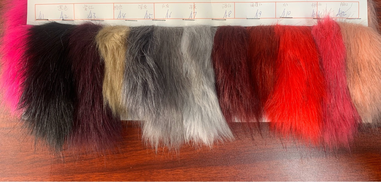 Spot supply 2300G plush fox fur fur garment fabric collar toy doll crafts