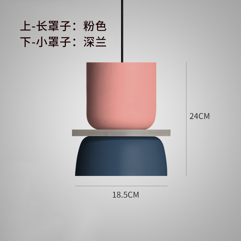 Picture of Source Cross-Border Direct Sales Simple Nordic Restaurant Lamp High-End Living Room Chandelier Macaron Acrylic Chandelier