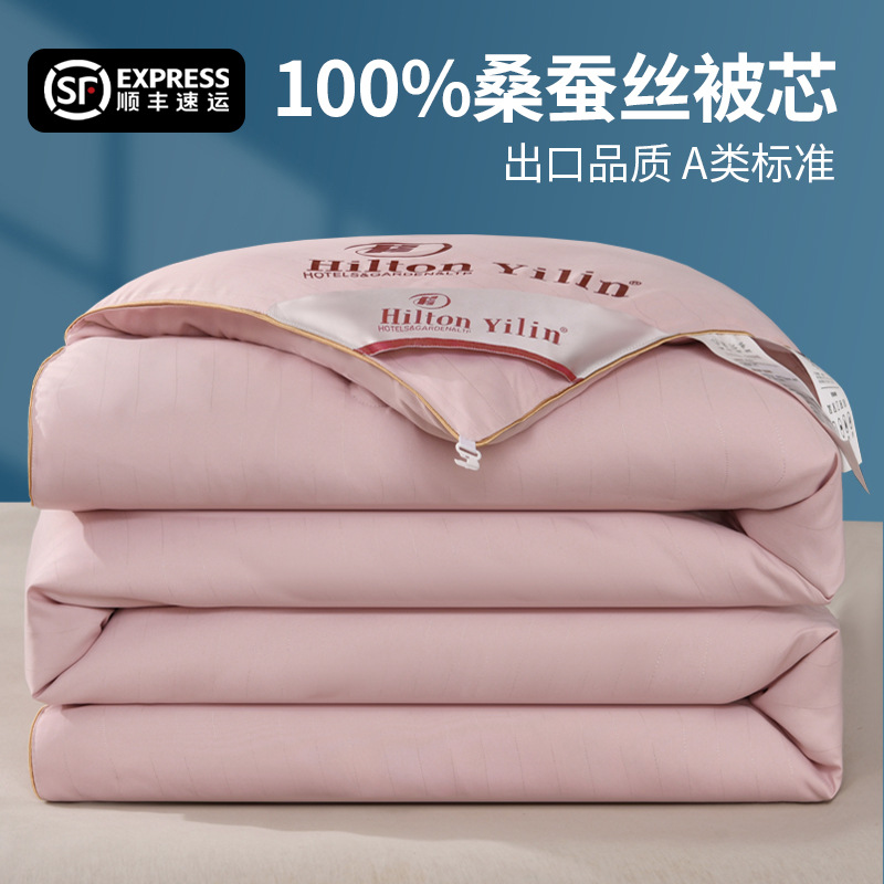 Picture of Pure Cotton Clearance Silk Quilt Mulberry Silk Quilt Spring & Fall Quilt Quilt Core Pure Cotton Air-Conditioned Summer Cool Quilt Thickeneded Winter Quilt