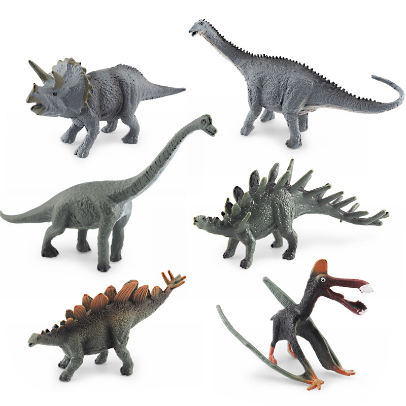 Picture of Cross-border Simulation Jurassic Mini Dinosaur Model Pterosaur Stegosaurus Parasaurus Raptor Fusarium Spinosaurus Ornaments