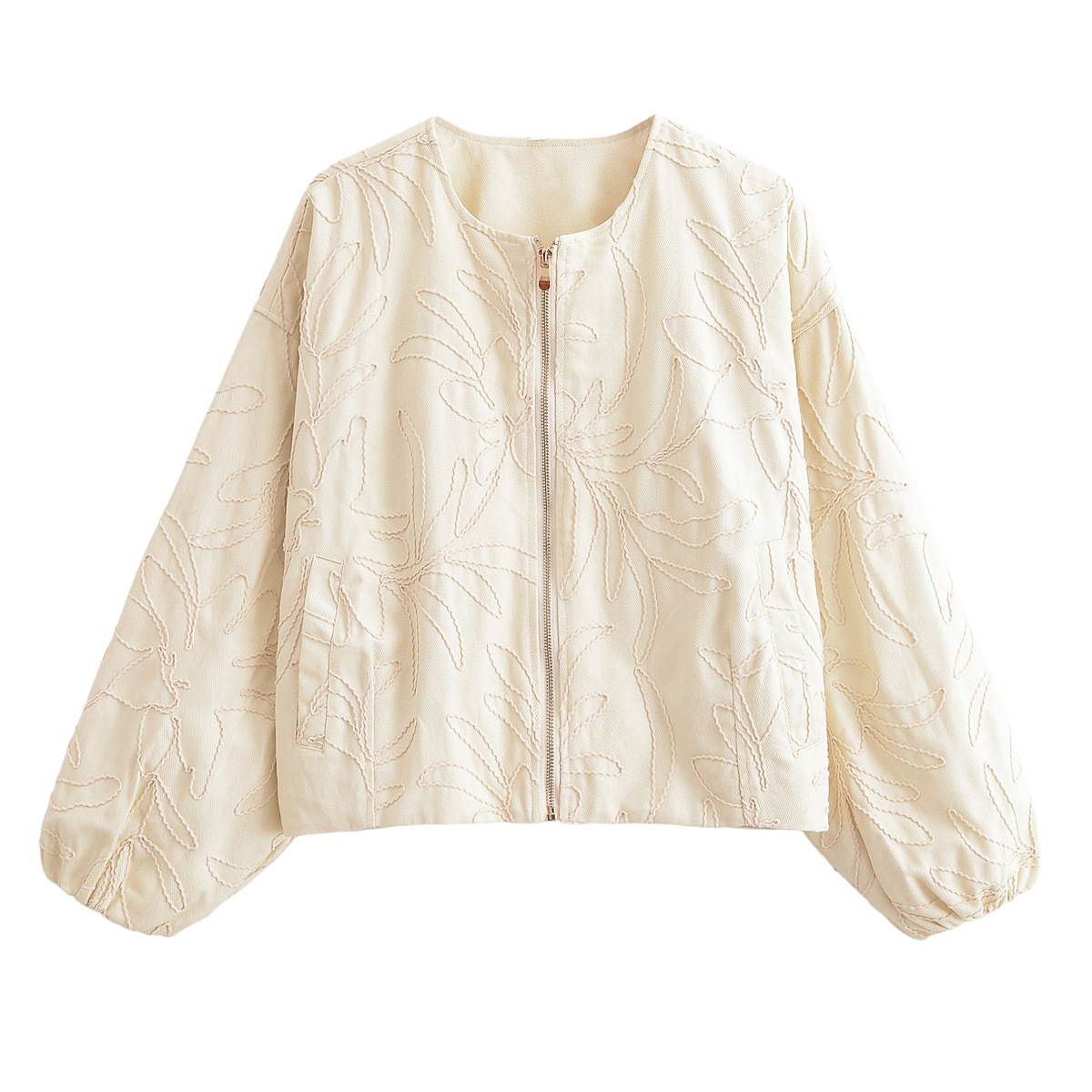 Picture of High-End Wholesale 2025 Spring Silk Tops with Hand-Painted Loose Silhouette Design, Casual Rope Embroidery Cardigan Jacket