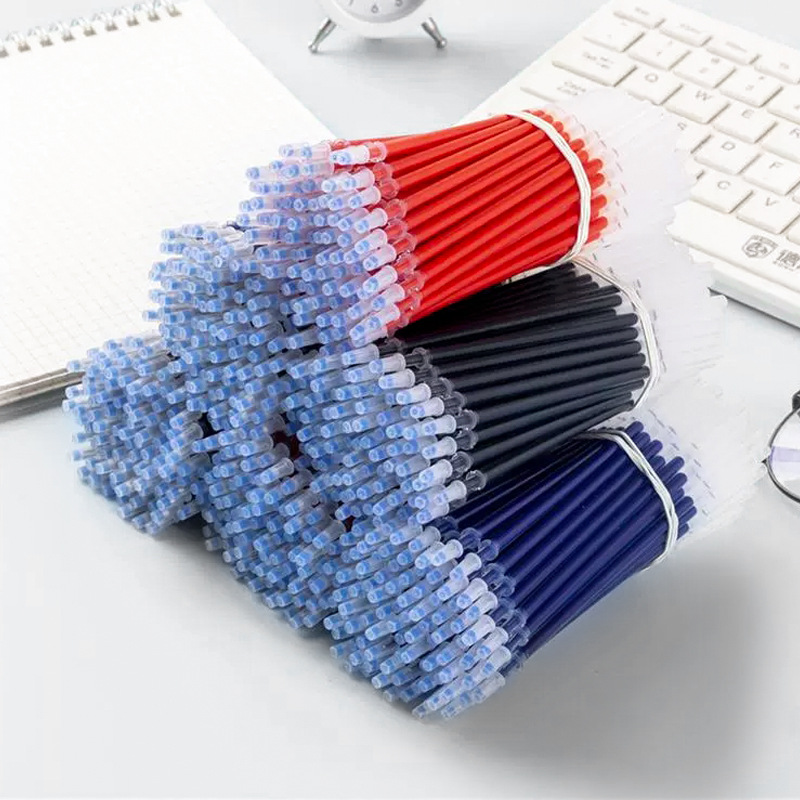 Neutral refill 0.5mm bullet full needle tube refill student refill Black Red blue carbon refill wholesale