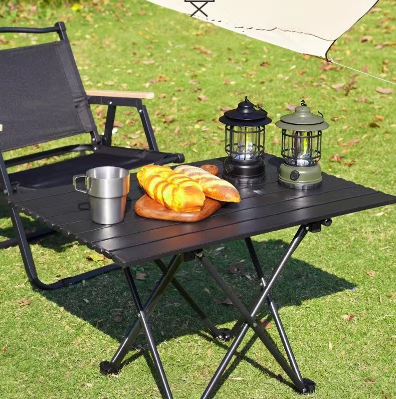 Picture of Lightweight Folding Table Egg Roll Table Camping Table Picnic Table Portable Equipment Supplies Simple Small Table Office Small