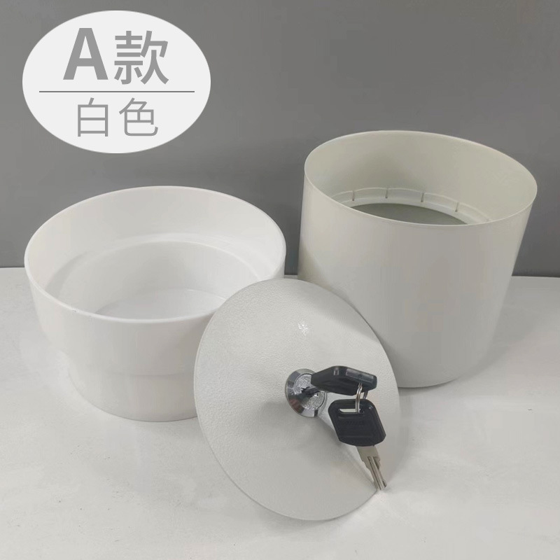 Picture of A generation of flowerpot piggy bank creative with lock iron box insurance key Mini Storage box hidden money gift