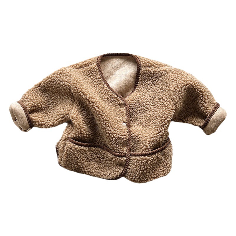 Picture of Children's Fur Coat 2025 Winter Korean Style Plush Coat for Boys and Girls