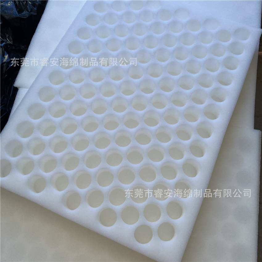 High-density sponge lining porous sponge shock absorption package inner support special-shaped protective buffer filler angle protection sponge