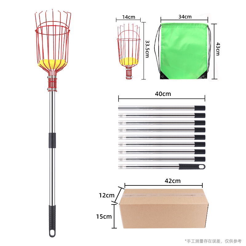 Picture of Cross-border garden fruit picker tool fruit picker fruit long pole picking apple plum high altitude picking fruit picking
