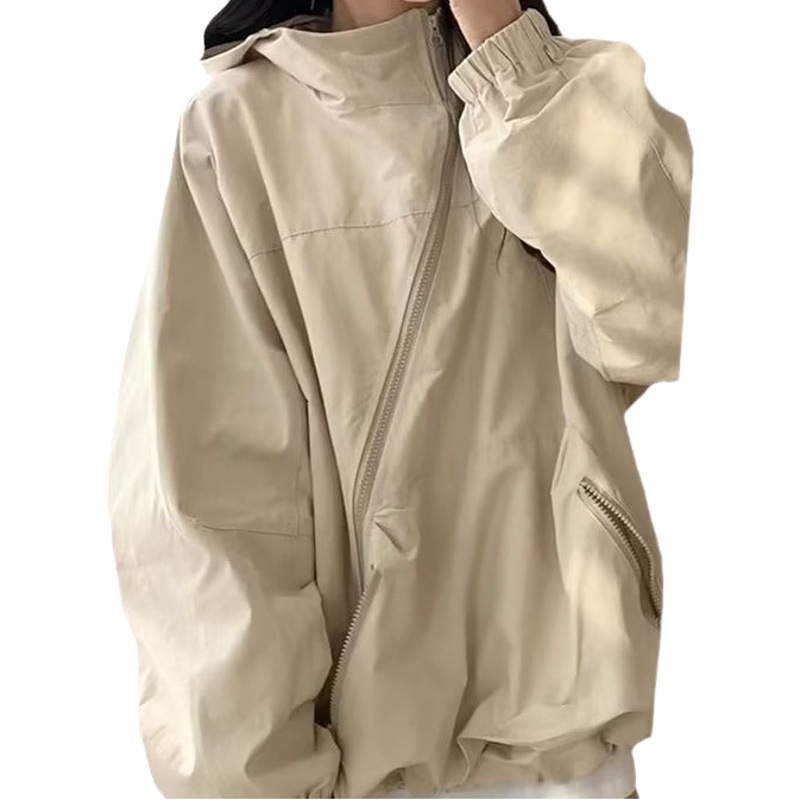 Korean style hooded jacket Women's Spring and Autumn 2023 new popular casual loose all-match mountaineering jacket