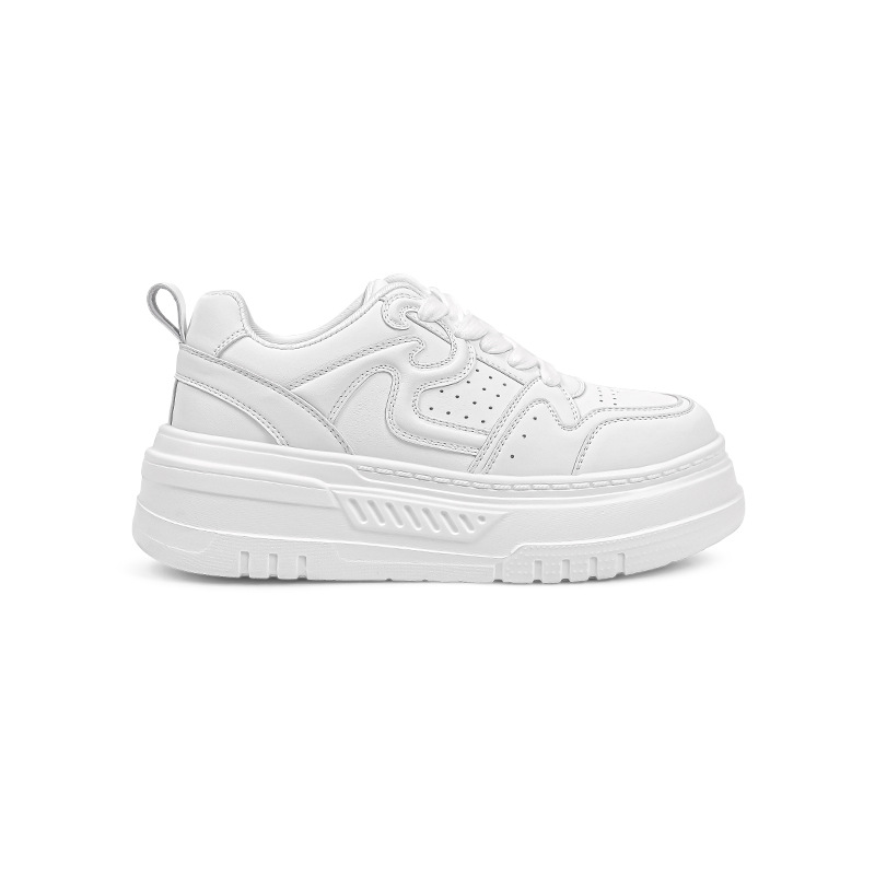 Picture of 【Sheepskin Edition】Korean student thick-soled heightening versatile white shoes women's 2025 summer and autumn breathable casual shoes