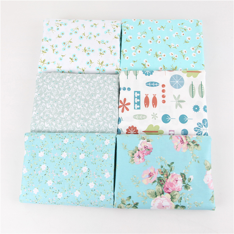 Picture of European Nordic handmade DIY patchwork twill fabric baby cotton printed cotton fabric group 25cm80cm