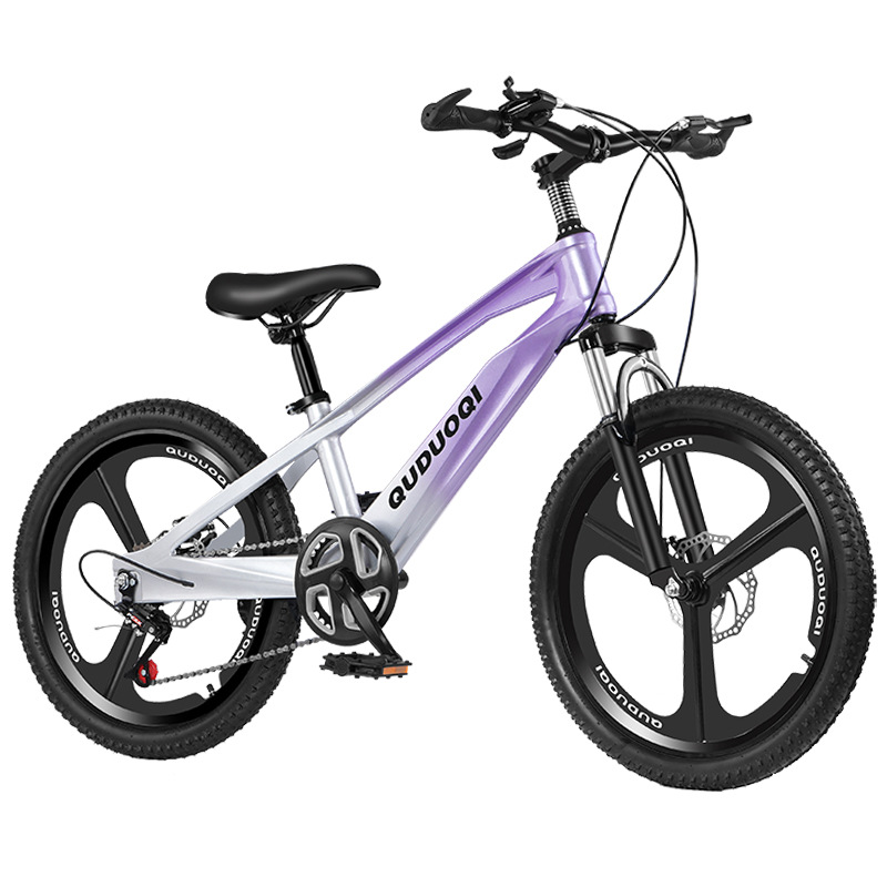 Picture of Magnesium Alloy Kidsren's Bicycle 20inch 22inch Medium and Large Kidsren's Variable Speed Mountain Bike 10-Year-Old Student Bike with Shock-Absorbing Disc Brake