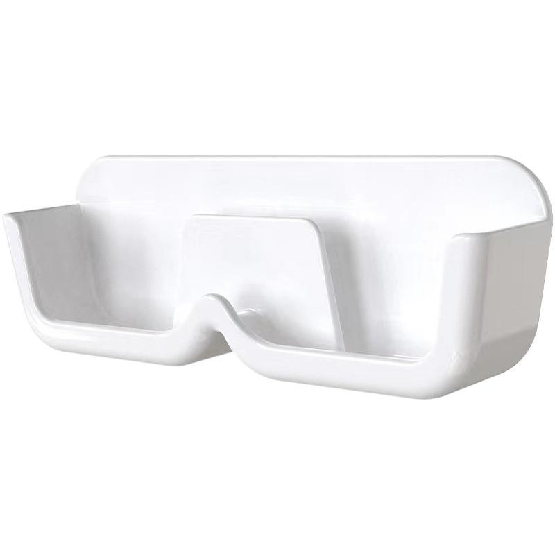 Punch-free glasses storage rack bathroom bedside pressure-proof wall-mounted glasses rack display rack wardrobe glasses storage box